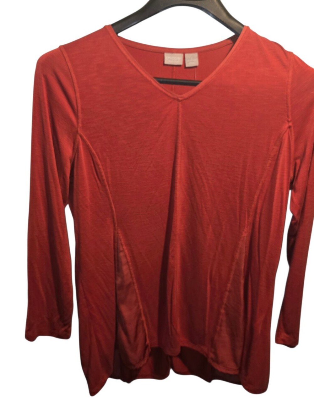 Chico's Sz. Large Burnt Orage Tunic Nwt